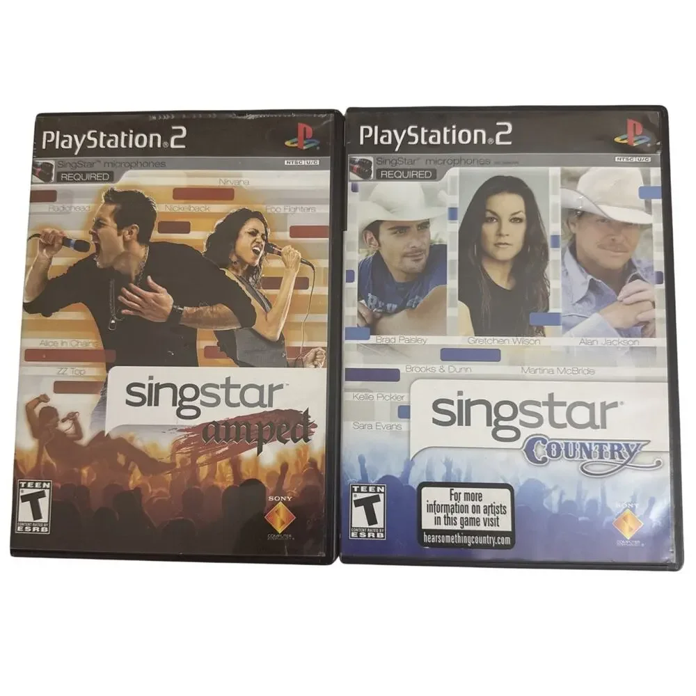 SingStar: Country & Amped (PlayStation 2 PS2) Tested